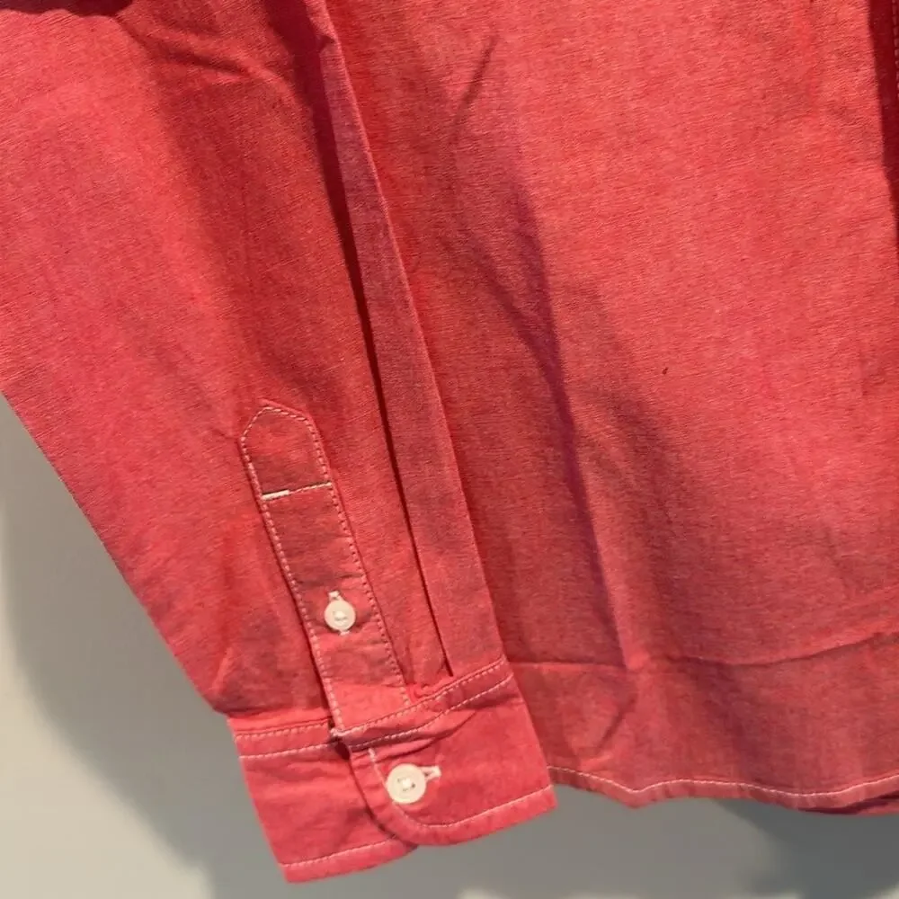 The‎ Children’s Place Boy’s Small Red Poplin Button Down Shirt